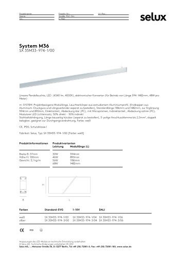 System M36 - Selux