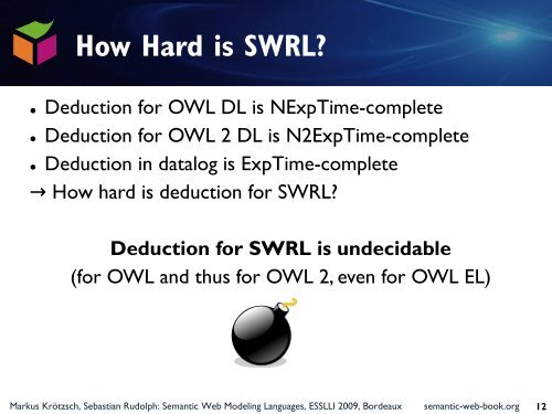 Lecture 5 - Foundations of Semantic Web Technologies