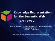 Introduction to OWL 2 - Foundations of Semantic Web Technologies