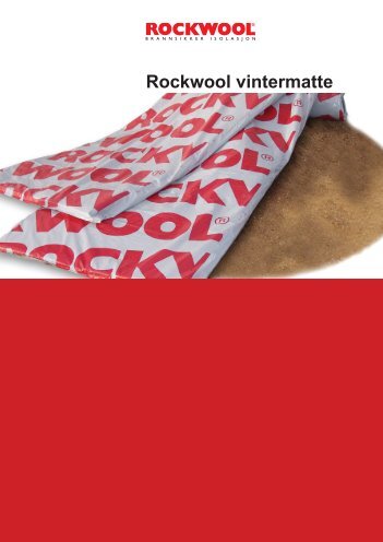 Datablad vintermatte_page2.indd - Rockwool AS