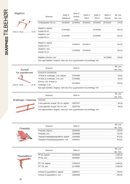 Prisliste A4 Skarpnes 2012_klar.indd - Sem Bruk AS