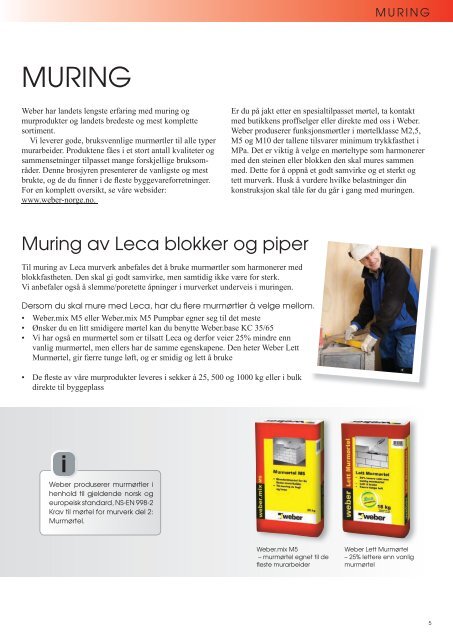 WeberProduktguide.pdf, sider 49-64