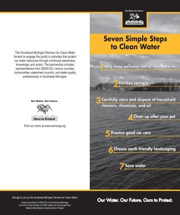 Seven Simple Steps to Clean Water brochure - Semcog