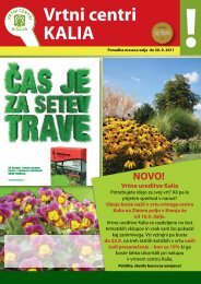 Vrtni centri KALIA - Semenarna Ljubljana