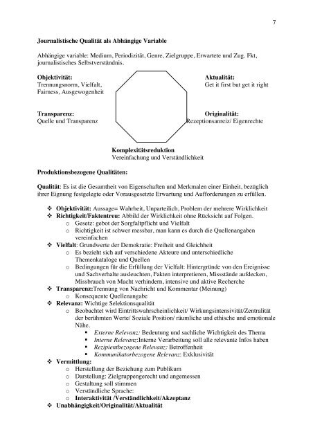 Journalistische Berufsfeldforschung - Semestra