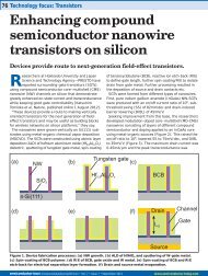 Enhancing compound semiconductor nanowire transistors on silicon