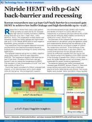 Nitride HEMT with p-GaN back-barrier and recessing