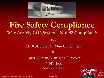 Fire Safety Compliance and associated SEMI S2 Guidelines - sesha