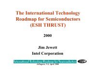 The International Technology Roadmap for Semiconductors (ESH ...