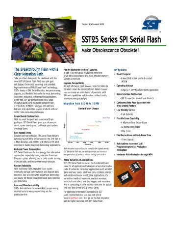 SST25 Series SPI Serial Flash - SemiconductorStore.com