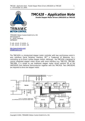 TMC428 â Application Note - SemiconductorStore.com