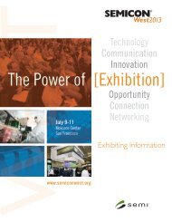 Exhibitor Prospectus - SEMICON West