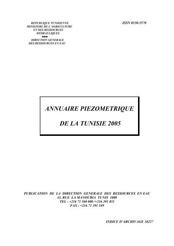 piezometrie 2005.pdf - Semide.tn