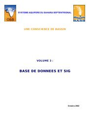 BASE DE DONNEES ET SIG - Semide.tn