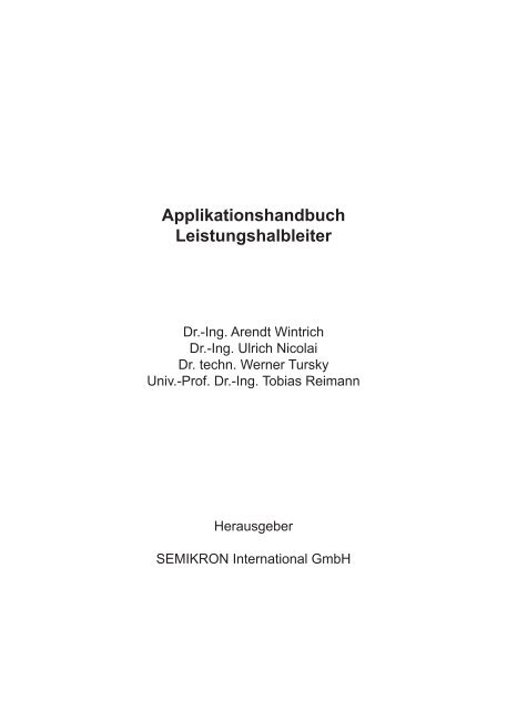 Application Manual Power Semiconductors - Deutsche ... - Semikron