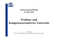 und problemorientierter Unterricht - Staatliches Seminar fÃ¼r Didaktik ...