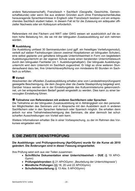 Kurs 2013/14 - Staatliches Seminar fÃ¼r Didaktik und Lehrerbildung ...