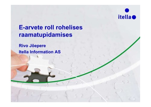 E-arvete roll rohelises raamatupidamises