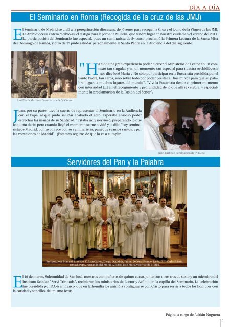 AÃ±o Sacerdotal - Seminario Conciliar de Madrid