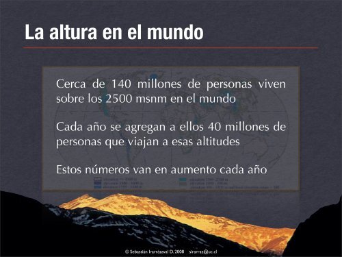 Medicina de Altura - Seminario de Medicina de MontaÃ±a