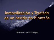 InmovilizaciÃ³n y Traslado en MontaÃ±a - Seminario de Medicina de ...
