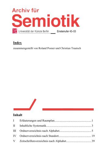 Archiv-Index-Download - Arbeitsstelle für Semiotik - TU Berlin