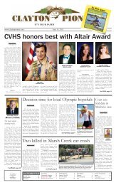 CVHS honors best with Altair Award - Clayton Pioneer