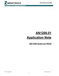 XE1200 External RSSI - Semtech