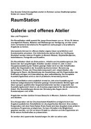 RaumStation Galerie und offenes Atelier - SEN eV - Soester ...