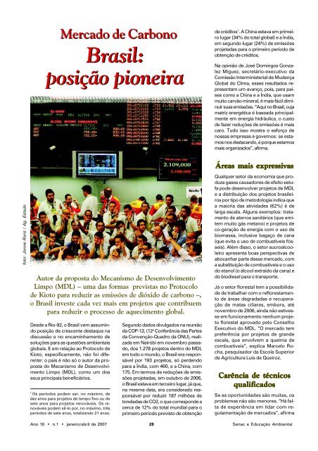 Revista Senac EducaÃ§Ã£o Ambiental - OEI