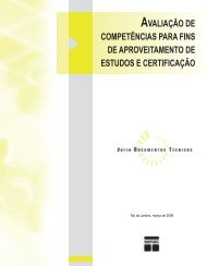 AVALIAÃÃO DE COMPETÃNCIAS PARA FINS DE ... - Senac