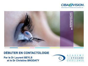 Cours 1 : Débuter en contactologie - Cibavision Academy