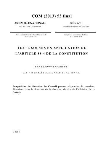 Texte dÃ©posÃ© - SÃ©nat