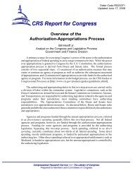 Overview of the Authorization-Appropriations Process