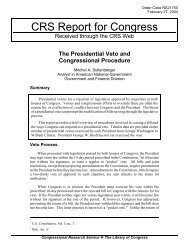 The Presidential Veto and Congressional Procedure