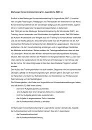 Marburger Konzentrationstraining für Jugendliche - ergotherapie ...