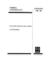 NORMA VENEZOLANA COVENIN 758 - 89 - Sencamer