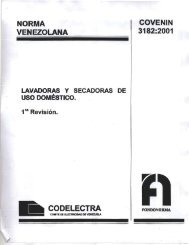 NORMA , _ COVENIN VENEZOLANA _ 3132:2001 - Sencamer