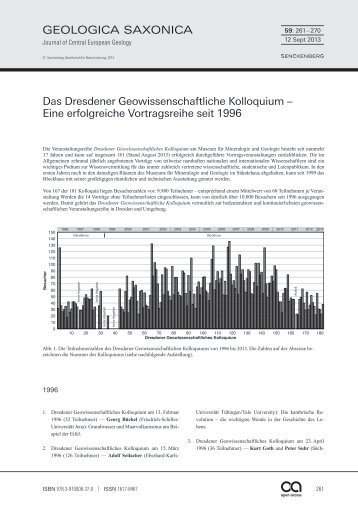 Das Dresdener Geowissenschaftliche Kolloquium - Senckenberg ...