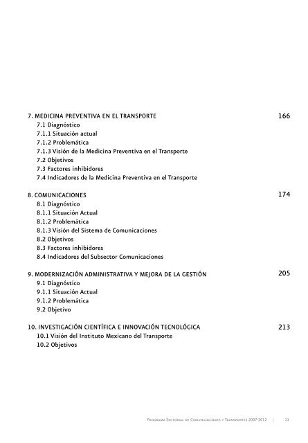 Programa Sectorial de Comunicaciones y Transportes 2007 - Seneam