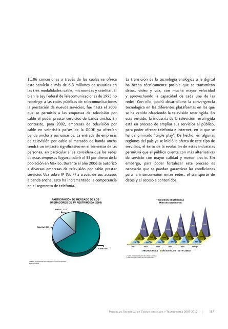 Programa Sectorial de Comunicaciones y Transportes 2007 - Seneam