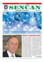 VeselÃ© Vianoce a Å¡Å¥astnÃ½ novÃ½ rok!!! - Mesto Senec