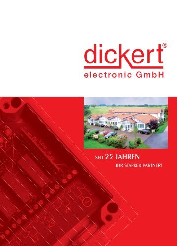 Dickert 25 Jahre Broschüre - Dickert Electronic GmbH