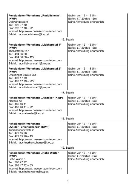 Mittagstisch fÃ¼r Senior(inn)en - Fonds Soziales Wien