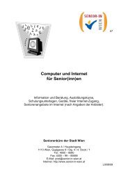 Computer- und Internet-Kurse - SeniorÂ·In Wien