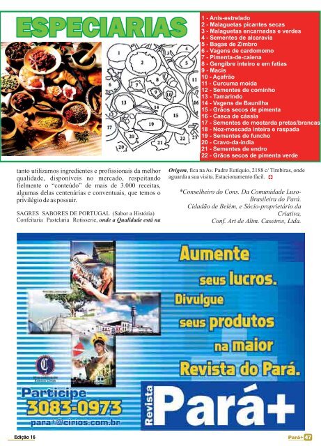 Edição 16 Belém-Pará-Brasil para+@cirios.com.br