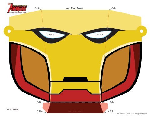 Download Iron Man Mask Template - Spoonful