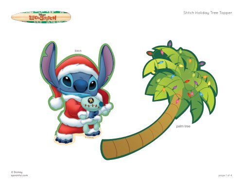 Stitch Holiday Tree Topper - Spoonful