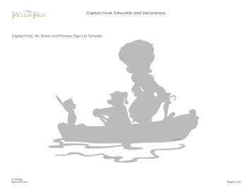 Captain Hook Silhouette Wall Decorations - Spoonful