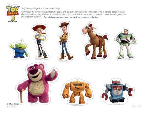 Toy Story Magnetic Character Toys - Spoonful